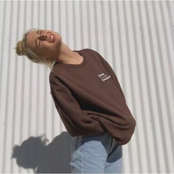 Brown Emma Chamberlain Merch Crewneck - Picture 5 of 5